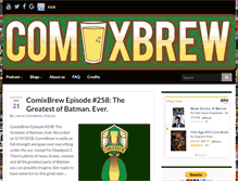 Tablet Screenshot of comixbrew.net